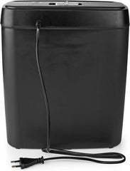 Nedis Papierversnipperaar - 6x A4 vellen - 10L - Voor thuis / kantoor - Stroken P2 - Zwart