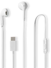 Oortjes met Draad - USB C - Oordopjes met Draad - In-Ear Oortjes met Draad - Wit - Nedis
