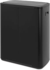 Brabantia Bo Touch Bin Prullenbak - 2 x 30 liter - Afvalscheiding - Matt Black