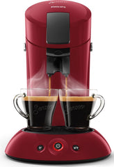Philips Senseo Original HD6553/80 - Koffiepadmachine voor max 2 Kopjes Koffie - Exclusief Koffiepads - Rood