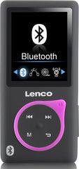 MP3 Speler met Bluetooth - Inc. 8GB SD - Roze - Lenco XEMIO-768 •