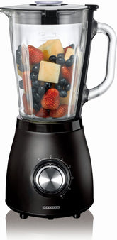 Melissa Blender - 500W en 1,5L kan - 5 snelheden - Smoothies soepen sauzen en meer - 16180133 - Mat Zwart •