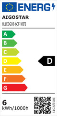 E27 LED lamp - Dimbaar - Filament lamp - 6W - 2 stuks - Aigostar