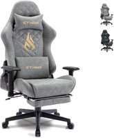 Ergonomische Bureaustoel - Office Chair - Gamestoel - Volwassenen - Grijs - SYMINO •