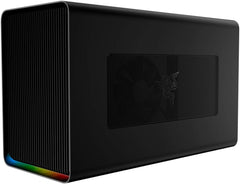 Razer Core X Chroma Aluminium Externe GPU Enclosure (eGPU): Compatibel met Windows & MacOS Thunderbolt 3 Laptops, NVIDIA/AMD PCIe Support, 700W PSU, 4X USB 3.1, 1x Gbit Ethernet, Chroma RGB, Zwart •