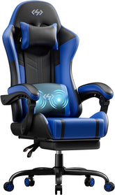 Ergonomische Bureaustoel - Office Chair - Gamestoel - Volwassenen - Zwart/Blauw - HLDIRECT