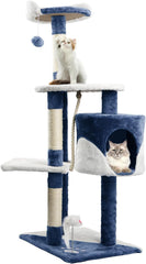 Krabpaal voor katten - 118.5x59x57.5 cm - Wit - Nobleza