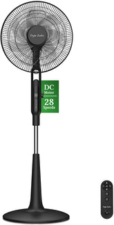 Taylow Swoden Statiefventilator - Ventilator Staand - Verstelbaar - 40W - Zwart •