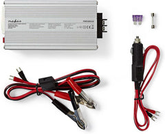 Nedis PIMS30024E omvormer gemodificeerde sinusgolf | 24 V DC – 230 V AC | 300 W | 1-polig geaarde/1x USB-uitgang