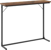 Sidetable - Wandtafel - Console tafel - Consoletafel - 100x80x24 cm - Zwart - Hzuaneri