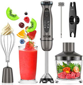 Staafmixer set - 7 in 1 - met Hakmolen / Klopper / Garde / Beker - RVS - SPZTJK