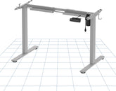 Zit sta bureau - Elektrisch - Verstelbaar - Bureauframe - Grijs - EF1S - FLEXISPOT