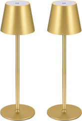 Tafellamp oplaadbaar - Slaapkamer - 2 Stuks - Goud - Zoeger