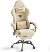 Ergonomische Bureaustoel - Office Chair - Gamestoel - Volwassenen - Wit- ST