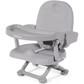 Yoleo Kinderstoel voor peuters, inklapbaar, compact, draagbaar, zitverhoging voor baby's, kinderstoel, eettafel, camping, grijs, zonder kussen