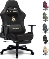 Ergonomische Bureaustoel - Office Chair - Gamestoel - Volwassenen - Zwart - SYMINO •
