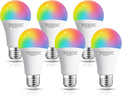 E27 LED lamp - Dimbaar - Smart lamp - 9W - 6 stuks - Aigostar