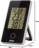 Weerstation - Binnen en buiten - Met buitensensor - Draadloos - Zwart - WS-150 - Alecto