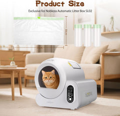 100 kattenbakzakken - 30x55 cm - Wit - Nobleza