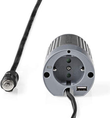 NEDIS - Omvormer met gemodificeerde sinusgolf - 24V DC-230V AC - 100W - Schuko- en USB-uitgang