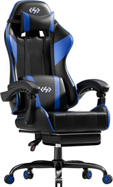 Ergonomische Bureaustoel - Office Chair - Gamestoel - Volwassenen - Zwart/Blauw - HLDIRECT