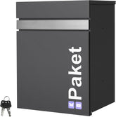 Brievenbus - Wandbrievenbus - 44x35x58 cm - Antraciet - ML-Design