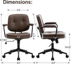 Ergonomische Bureaustoel - Office Chair - Gamestoel - Volwassenen - Bruin - Wahson