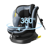 Reecle 360 draaibaar i-size kinderzitje met Isofix 40-150 cm (0-36 kg) reboarder, vanaf de geboorte -12 jaar, ECE R129 (i-Size, zwart)