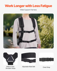 VEVOR Hogedrukreiniger telescopische toverstaf, 6,4 m, 4000 psi, telescopische sproeikop met powerwasher verlengstangen, gootreiniger, draaibare koppeling, 7 sproeikoppen en verstelbaar