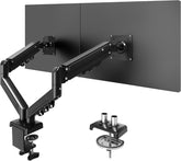 FLEXISPOT monitorbeugel voor 2 monitoren van 17–32 inch, 2–9 kg per arm, VESA 75×75/100×100, met kabelgeleiding, zwart