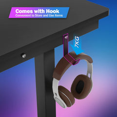 Hoekbureau - Bureau - Computertafel - 130x130 cm - L-vormig - Zwart - SANODESK