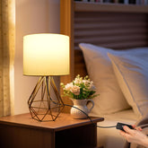 Tafellamp - Bureaulamp - Tafellamp slaapkamer - Wit - Aigostar