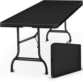 Tillvex® Inklapbare Tafel - Campingtafel - Klaptafel - 180x75cm - Zwart