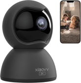 Huisdiercamera - Beveiligingscamera - Bewakingscamera voor binnen - Zwart - Xiaovv 2K