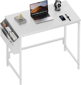 Bureau - Computertafel - Computerbureau - 80x40 cm - Wit - HLONONE
