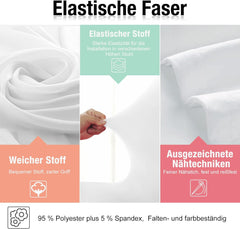 Stoelhoezen - Stretch stoelhoes - Voor bruiloft of feest - 100 stuks - Wit - VANCHEMO