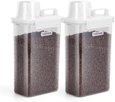 Voerton - Voedselcontainer - Voercontainer - 2,5L - Transparant - Nobleza