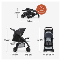 Hauck Buggy Shopper Neo II / met liggende functie, klein opvouwbaar / voor kinderen vanaf de geboorte tot 15 kg, Pooh Cuddles