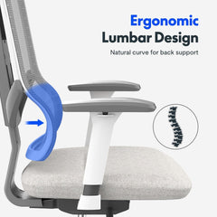 Ergonomische Bureaustoel - Office Chair - Gamestoel - Volwassenen - Grijs - BS6G - FLEXISPOT