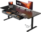 Zit sta bureau - Elektrisch - Verstelbaar - 180x80 cm - Zwart - HLDIRECT