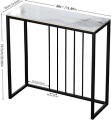 Sidetable - Wandtafel - Console tafel - Consoletafel - 80×30×78,5 cm – Wit - FATIVO