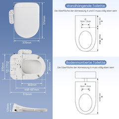 Bidet wc - Smart Toiletbril - Japans toilet - Wit