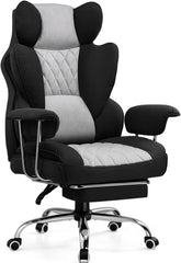 Ergonomische Bureaustoel - Office Chair - Gamestoel - Volwassenen - Grijs/Zwart - GTPLAYER