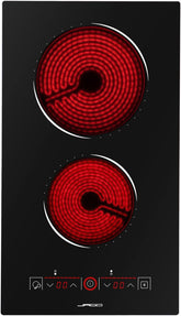 Inductie Kookplaat inbouw - Elektrische kookplaat - 2 Pits - 3000W - Zwart - Jago