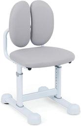 Kinder bureaustoel - Ergonomisch - Zithoogte 35-43 cm - Grijs - COSTWAY