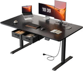 Zit sta bureau - Elektrisch - Verstelbaar - 140x80cm - Zwart - HLDIRECT