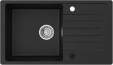 Spoelbak - Wasbak - Keuken - Graniet - 78x45 cm - Zwart - CECIPA