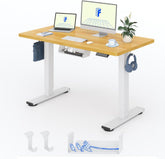 Zit sta bureau - Elektrisch - Verstelbaar - 100 x 60 cm - Q1EW - FLEXISPOT