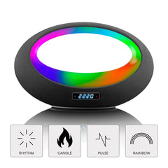 Lenco BT-210 - Bluetooth Speaker Draadloos - LED Licht - Zwart