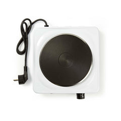 Nedis Elektrische Kookplaat - Kookzones: 1 - 1000 W - Oververhittingsbeveiliging - Wit •